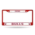 Rico Industries Chicago Bulls License Plate Frame Metal Red 9474696607